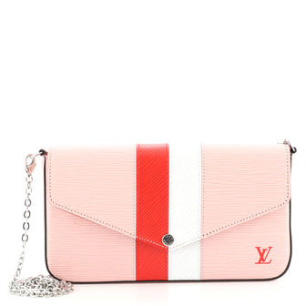 Louis Vuitton Felicie Pochette Limited Edition Stripes Epi Leather