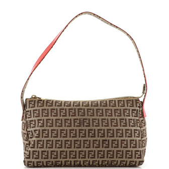 Fendi Pochette Shoulder Bag Zucchino Canvas Medium