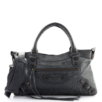 Balenciaga First Classic Studs Bag Leather