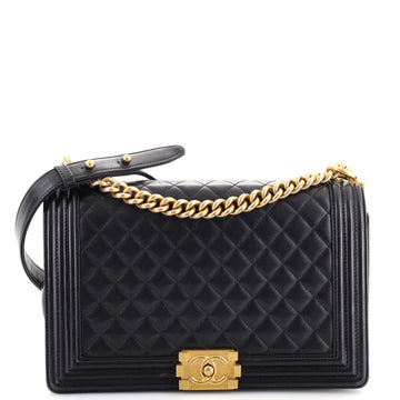 Chanel Boy Flap Bag Quilted Lambskin New Medium