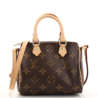 Louis Vuitton Speedy Bandouliere Bag Monogram Canvas Nano