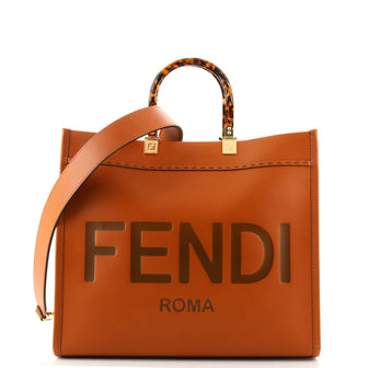 Fendi Sunshine Shopper Tote Leather Medium