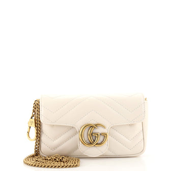 Gucci GG Marmont Flap Bag Matelasse Leather Super Mini