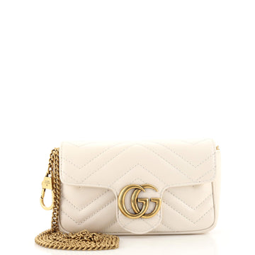 Gucci GG Marmont Flap Bag Matelasse Leather Super Mini