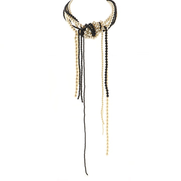 Chanel Knot Runway Statement Necklace Faux Pearls
