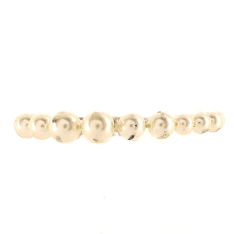 Chanel CC Charm Pearl Bracelet Faux Pearls and Metal