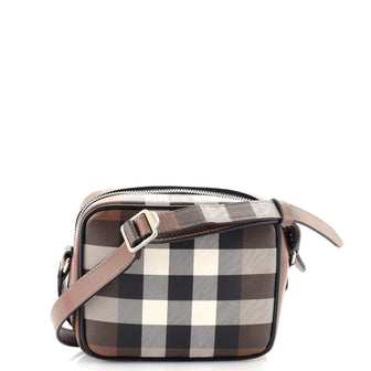 Burberry Camera Bag Check Coated Canvas Mini