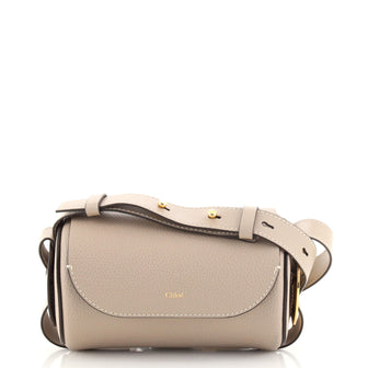 Chloe Darryl Barrel Crossbody Bag Leather Mini
