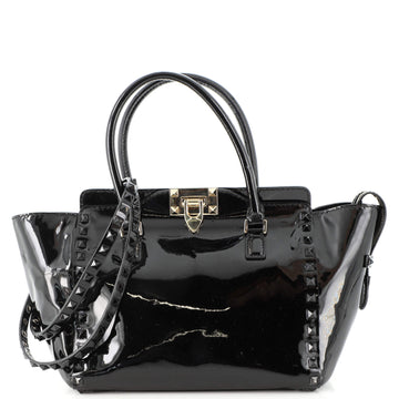 Valentino Rockstud Tote Rigid Patent Small