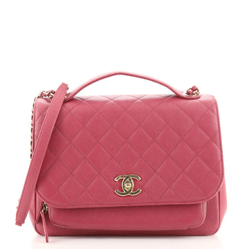 Chanel Business Affinity Flap Bag Quilted Caviar Large