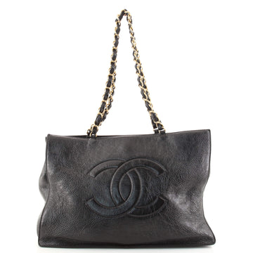Chanel Timeless CC Chain Shopping Tote Shiny Aged Calfskin Large