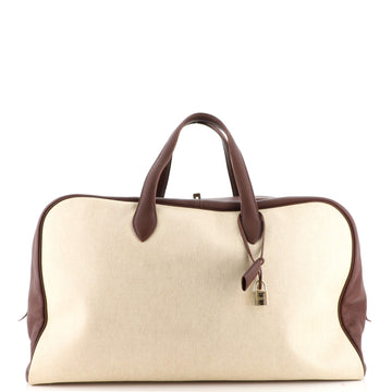 Hermes Victoria Travel Bag Toile 50