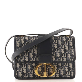 Christian Dior 30 Montaigne Flap Bag Oblique Canvas