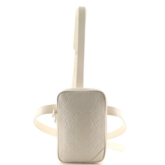 Louis Vuitton Side Utility Bag Monogram Taurillon Leather