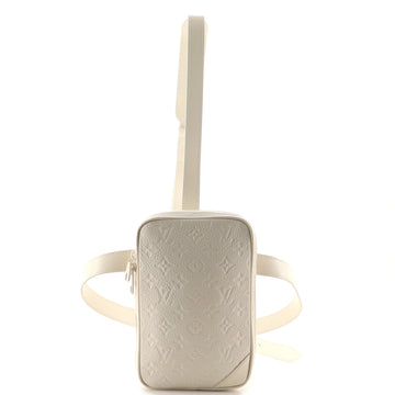 Louis Vuitton Side Utility Bag Monogram Taurillon Leather