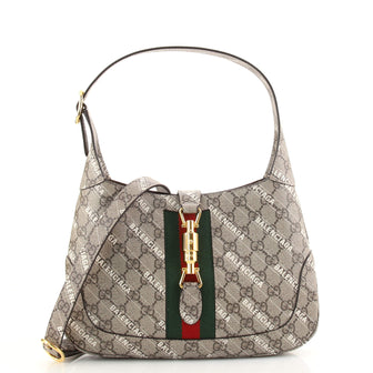 Gucci x Balenciaga The Hacker Project Jackie 1961 Hobo GG Coated Canvas Small