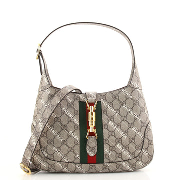 Gucci x Balenciaga The Hacker Project Jackie 1961 Hobo GG Coated Canvas Small