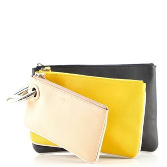 Fendi Triplette Pouch Set Calfskin