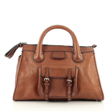 Chloe Edith Satchel Leather brown