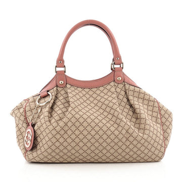 Gucci Sukey Tote Diamante Canvas Medium Brown