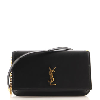 Saint Laurent Classic Monogram Phone Holder Shoulder Bag Leather