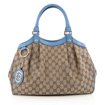 Gucci Sukey Tote GG Canvas Medium Brown