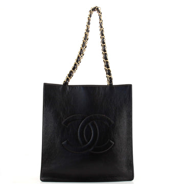 Chanel Timeless CC Chain Shopping Tote Shiny Aged Calfskin North South