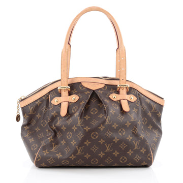 Louis Vuitton Tivoli Handbag Monogram Canvas GM brown