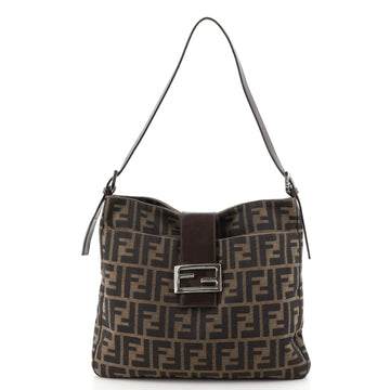 Fendi Flap Hobo Zucca Canvas Medium