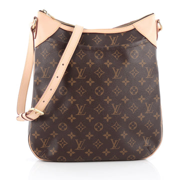Louis Vuitton Odeon Handbag Monogram Canvas MM brown