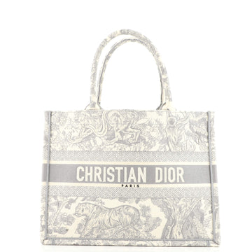 Christian Dior Book Tote Embroidered Canvas Medium