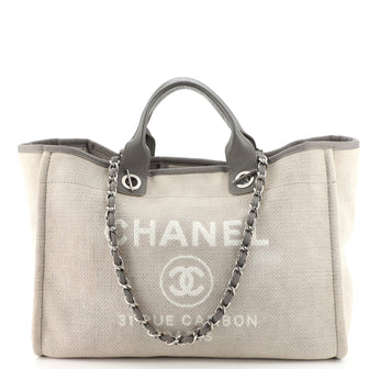 Chanel Deauville Tote Canvas Medium