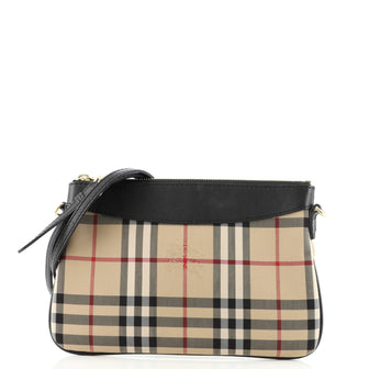 Burberry Peyton Crossbody Bag Horseferry Check Canvas