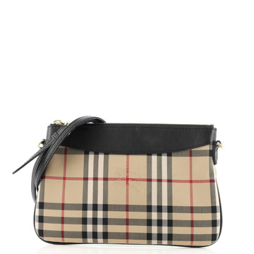 Burberry Peyton Crossbody Bag Horseferry Check Canvas