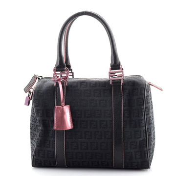 Fendi Boston Bag Zucchino Canvas Small