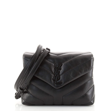 Saint Laurent LouLou Shoulder Bag Matelasse Chevron Leather Toy