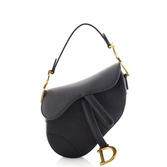 Christian Dior Saddle Handbag Leather Mini