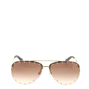 Louis Vuitton The Party Aviator Sunglasses Studded Metal