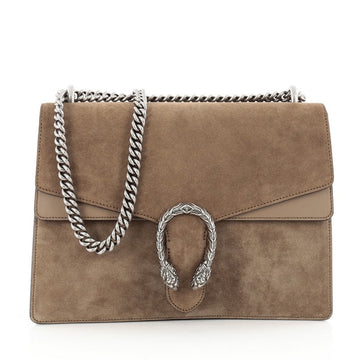 Gucci Dionysus Handbag Suede Medium Brown