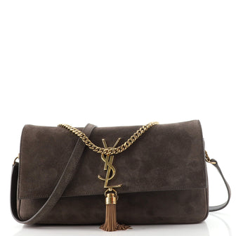 Saint Laurent Kate 99 Tassel Flap Bag Suede Medium