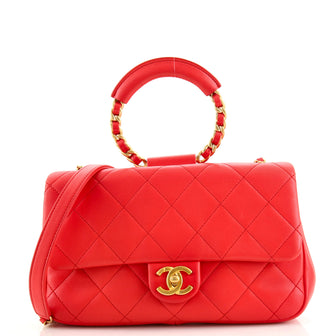 Chanel In The Loop Flap Bag Quilted Lambskin Medium