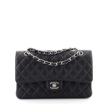Chanel Classic Double Flap Bag Quilted Caviar Medium