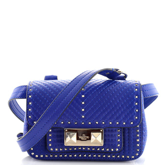 Valentino Ziggy Stud Convertible Bag Quilted Leather Mini
