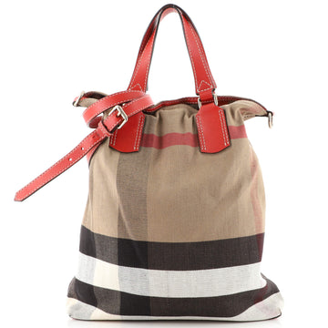 Burberry Tottenham Tote House Check Canvas Medium