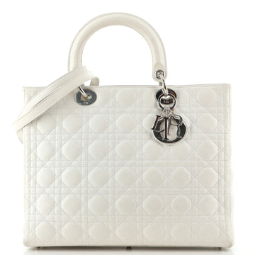Christian Dior Lady Dior Bag Cannage Quilt Lambskin Large