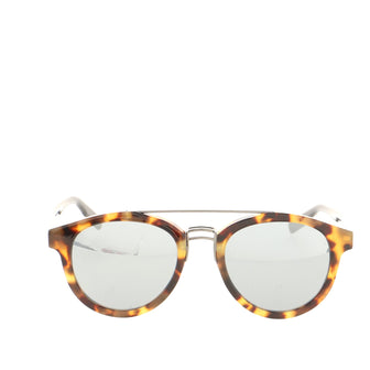 Christian Dior Homme Black Tie 231S Round Sunglasses Acetate with Metal