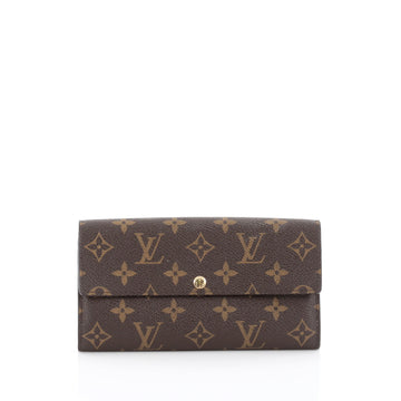 Louis Vuitton Sarah Wallet Monogram Canvas brown