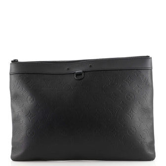 Louis Vuitton Discovery Pochette Monogram Shadow Leather GM