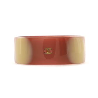 Chanel CC Gradient Bangle Bracelet Resin Wide