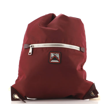 Prada Drawstring Backpack Tessuto Medium